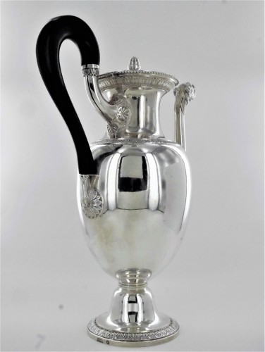 silverware & tableware  - A coffee pot in the Empire style by Odiot