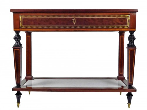 A Directoire console in mahogany et citronnier, 18th century