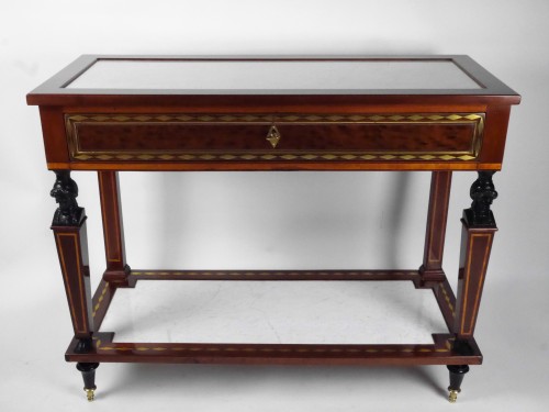 A Directoire console in mahogany et citronnier, 18th century - Furniture Style Directoire