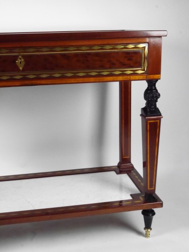 A Directoire console in mahogany et citronnier, 18th century - 