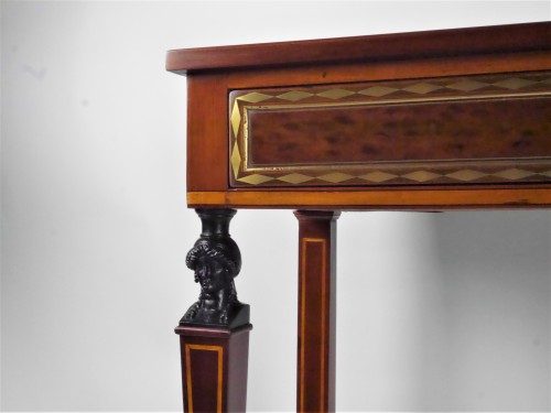 Console Directoire en acajou et citronnier - Directoire