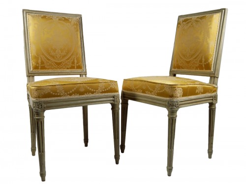 Pair of chairs by Boulard from Palace of Compiègne, 18th century