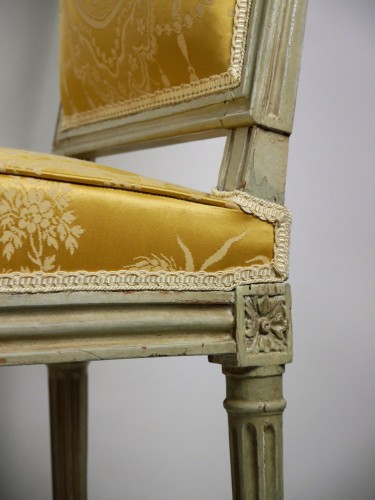 Pair of chairs by Boulard from Palace of Compiègne, 18th century - Louis XVI