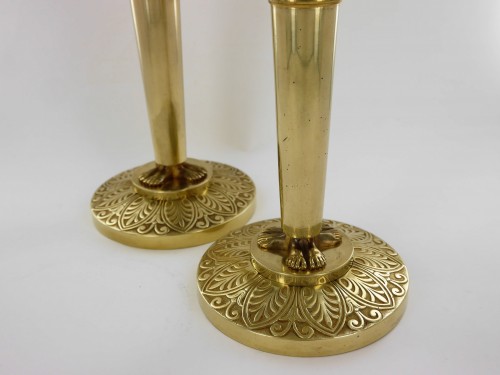 Lighting  - Pair of Empire candlesticks, beginning of the 19th century