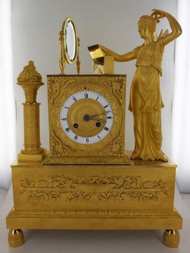 A gilt bronze pendulum clock, beginning of the 19th century - Horology Style Restauration - Charles X