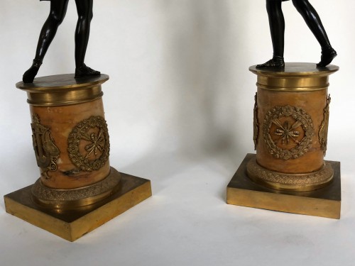 Empire - A pair of candelabra of the Empire period, beginning of the 19th century