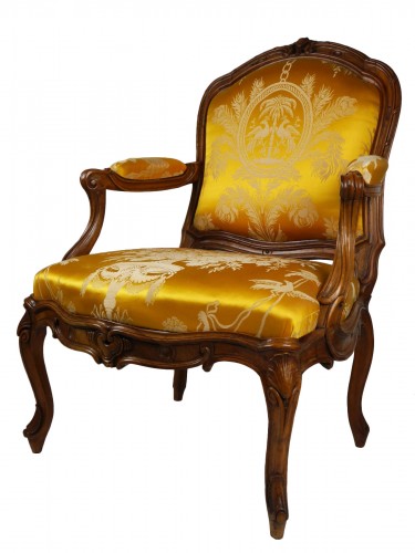 A Louis XV frame armchair by Tilliard, 18th century