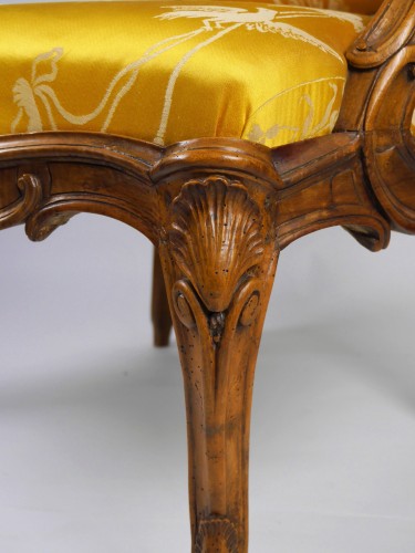Seating  - A Louis XV frame armchair by Tilliard, 18th century