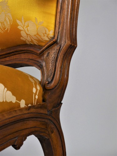 Antiquités - A Louis XV frame armchair by Tilliard, 18th century