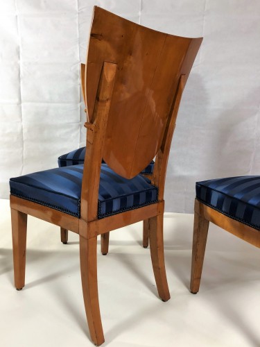 19th century - Suite Of 6 Empire Chairs Stamped By Jacob, Early 19th century