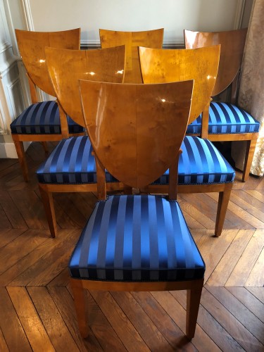 Empire - Suite de 6 chaises estampillées de Jacob Desmalter