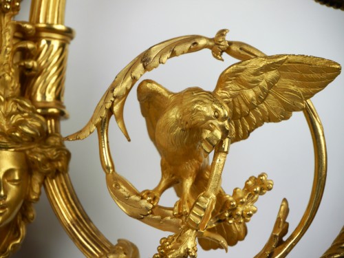 Pair of Louis XVI sconces by Gouthière or Thomire, 18th century - Louis XVI