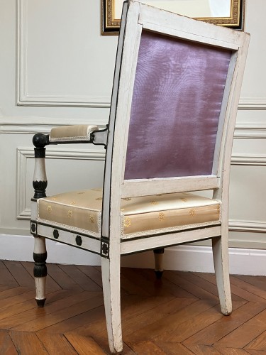 Antiquités - Fauteuil Empire provenant du Château de Rambouillet