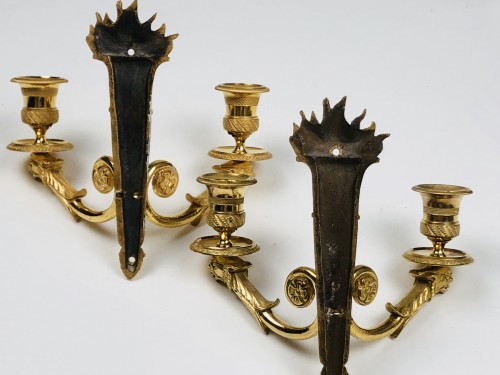 Petite paire d'appliques d'époque révolutionnaire - Empire