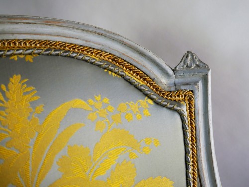 Paire de fauteuils estampillés de Henri Jacob - Sièges Style Louis XVI
