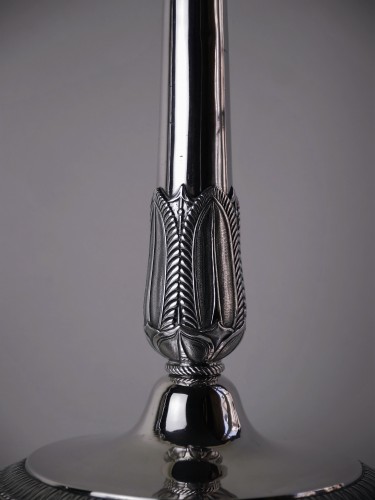 Pair of Empire candlesticks in silver, beginning of the 19th century - 