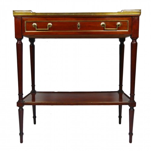 A Louis XVI mahogany console, 18th century