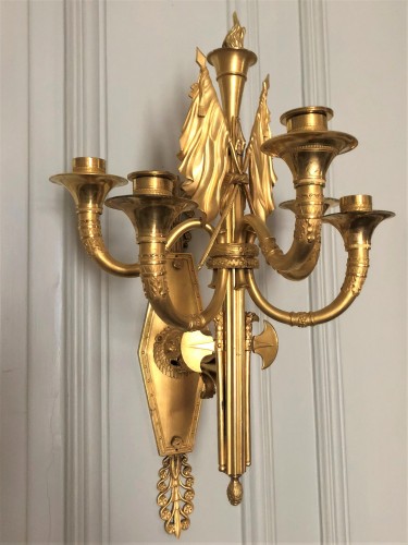 19th century - Pair of sconces by Thomire for Marshal Lannes, early 19th century