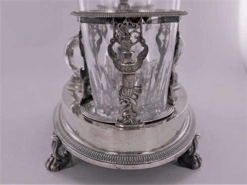 A Sterling Silver Oil And Vinegar Cruet, Empire Period - Antique Silver Style Empire