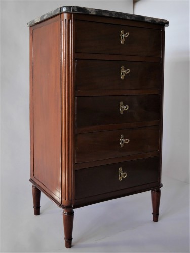 Small chest of drawers stamped L. Aubry - 