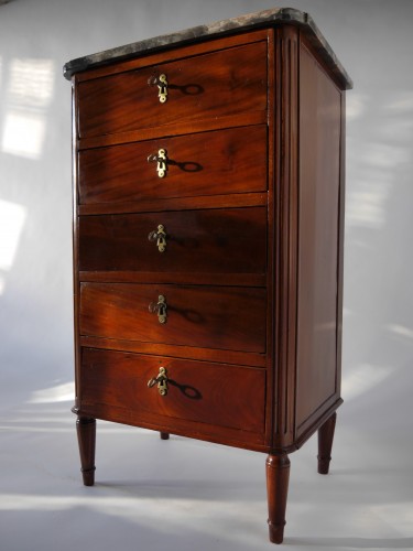 Louis XVI - Small chest of drawers stamped L. Aubry
