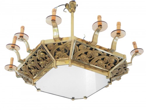 An Art Deco chandelier, 20th century