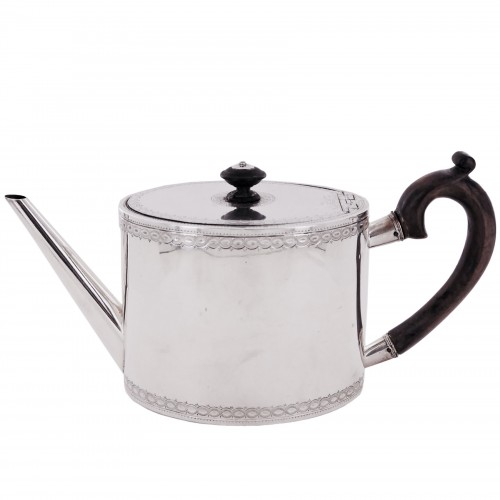 A silver teapot, Switzerland, 18th century