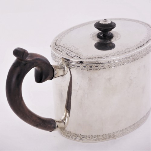 A silver teapot, Switzerland, 18th century - Antique Silver Style Louis XVI