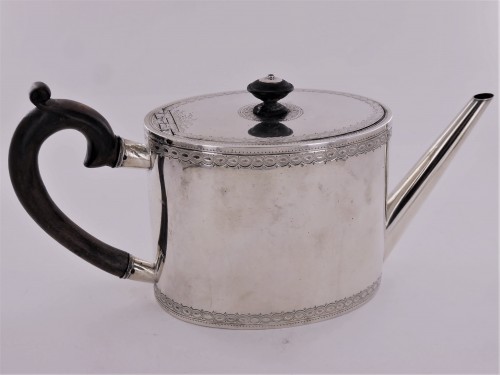 silverware & tableware  - A silver teapot, Switzerland, 18th century