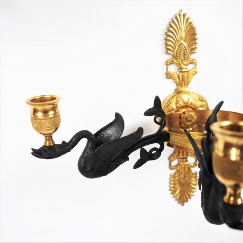 Pair of Empire sconces, early 19th century - Lighting Style Empire