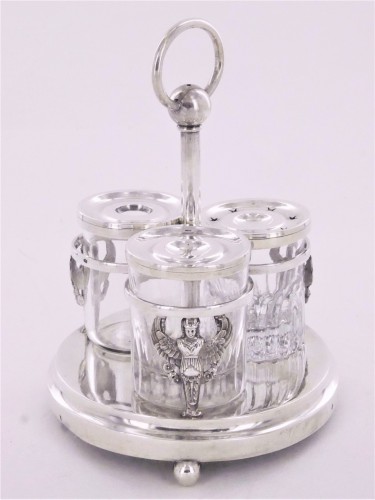 Empire period silver inkwell - Workshop of Georg Adam Rehfues (1784-1858) - 