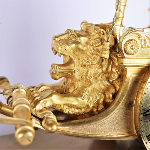 Pendule au Char de Télémaque, époque Empire - Horlogerie Style Empire