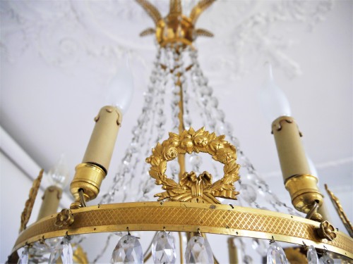A Restauration basket chandelier  - Lighting Style Louis-Philippe