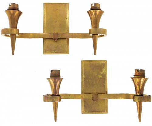 Pair of Art Deco sconces, 20th century