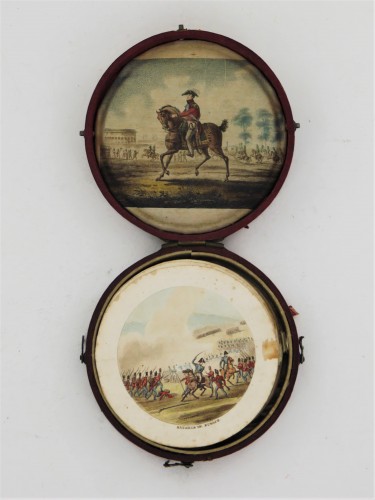 26 gravures miniatures de batailles napoléoniennes, vers 1815-1820 - Collections Style Empire