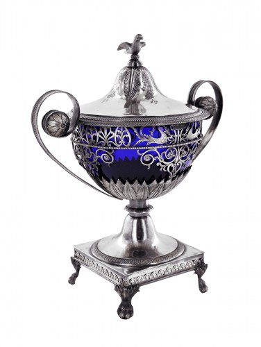 An Empire period silver drageoir, early 19th century