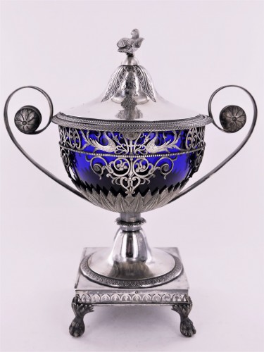 Antique Silver  - An Empire period silver drageoir, early 19th century