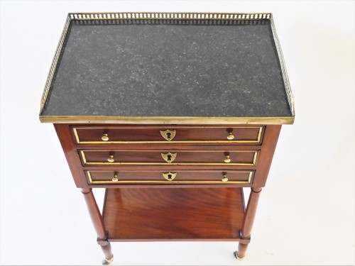 Mahogany chiffonier table from the Louis XVI - Directoire period - Louis XVI