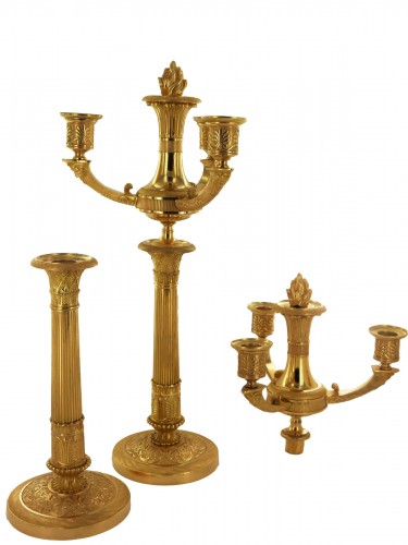Pair of Empire candelabra, early 19th century