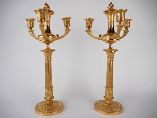 Pair of Empire candelabra, early 19th century - Lighting Style Empire