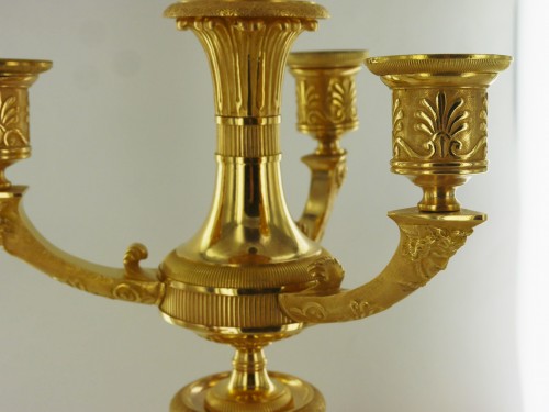 Pair of Empire candelabra, early 19th century - 