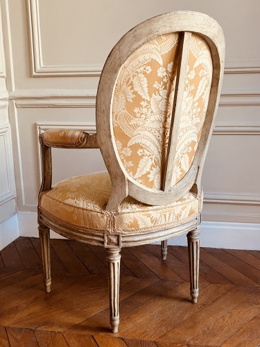 A Louis XVI armchair stamped Brizard, 18th century - Louis XVI