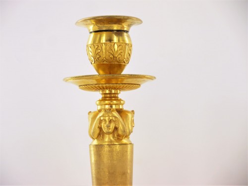 Lighting  - Pair of bronze candlesticks Napoleon&#039;s bedroom