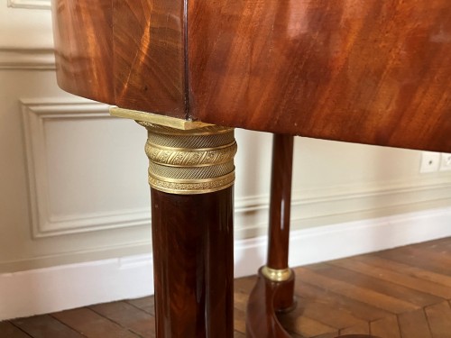 Furniture  - Mahogany pedestal table, Empire period