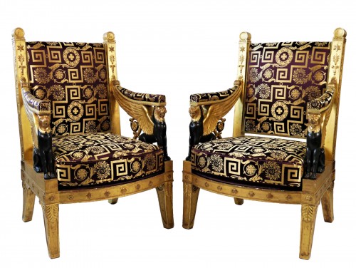 Pair of armchairs from Josephine&#039;s room