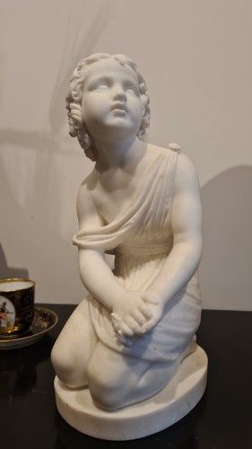 Jeune femme assise - Joseph Gott (1786-1860) - Sculpture Style 