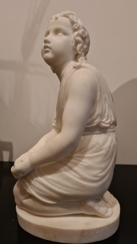 Jeune femme assise - Joseph Gott (1786-1860) - Brun Fine Art