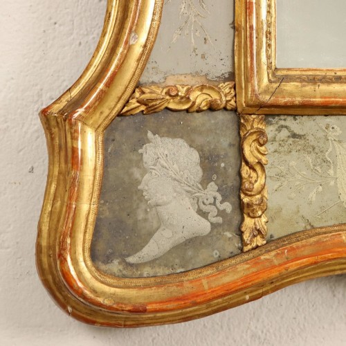 Miroir Vénitien, XVIIIe siècle - Miroirs, Trumeaux Style 