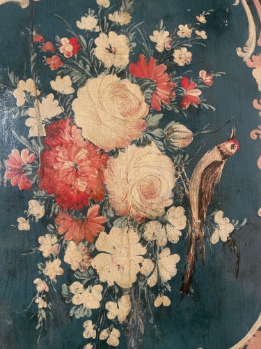 Refined Venetian Lacquered Tray, Venice 18th Century - Decorative Objects Style 