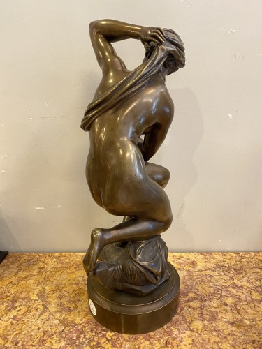 Figure féminine en bronze, début du 19e siècle - Sculpture Style 